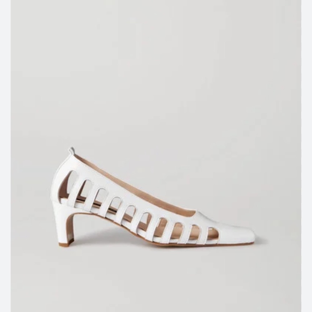 Bevza leather cut out heels retails $300